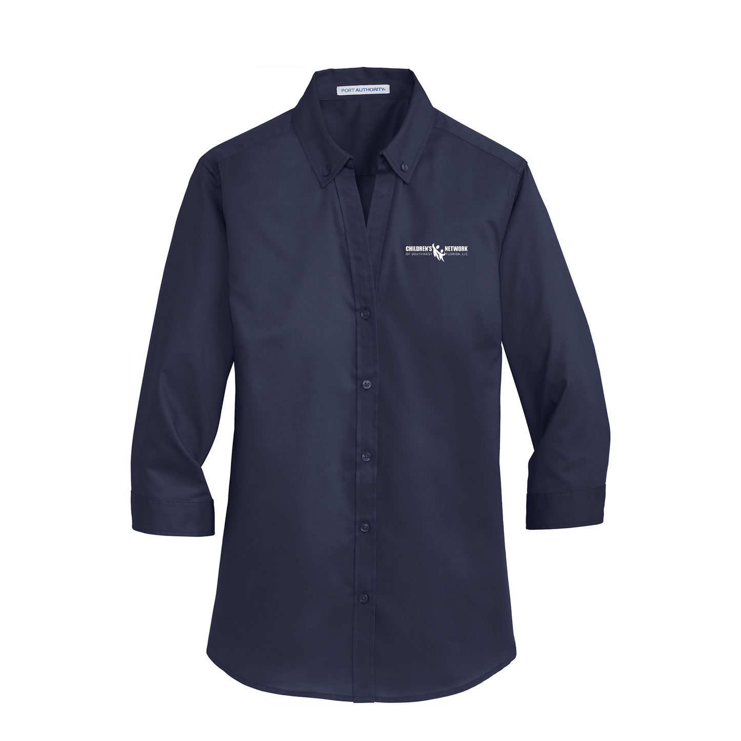 Port Authority® Women's 3/4-Sleeve SuperPro™ Twill Shirt